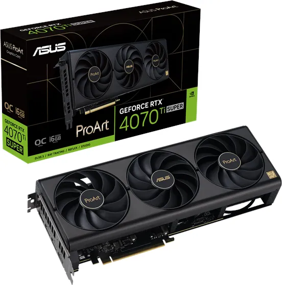 ASUS GeForce RTX 4070 Ti SUPER ProArt OC - 16GB GDDR6X RAM - Skjermkort