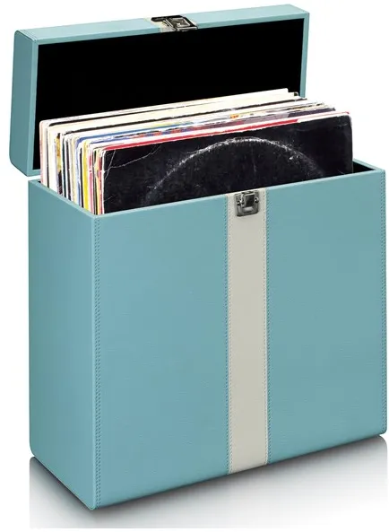 Lenco TTA-300BUWH - Record Storage Suitcase - Platespiller Blå