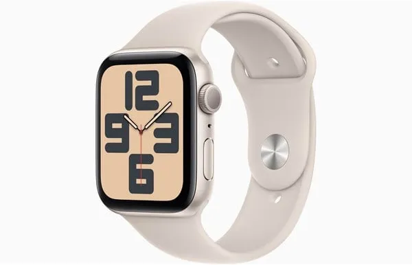 Apple Watch SE GPS 44mm - Starlight Aluminium Case with Starlight Sport Band - M/L