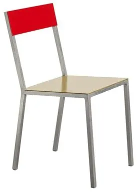 Valerie Objects Alu Spisestuestol Karri/Rød